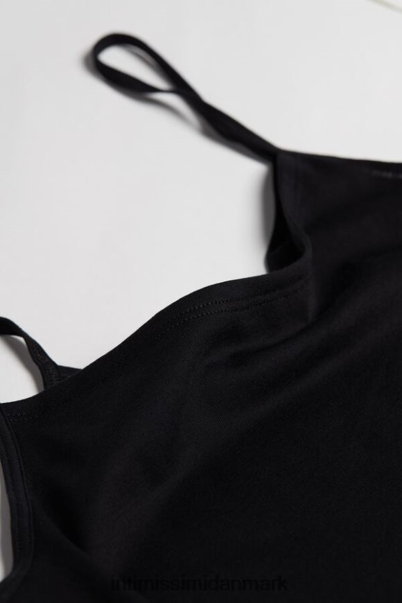 Intimissimi ultrafrisk supima bomuldsslip Kvinder 019-sort beklædning 8DZ4XJ1241