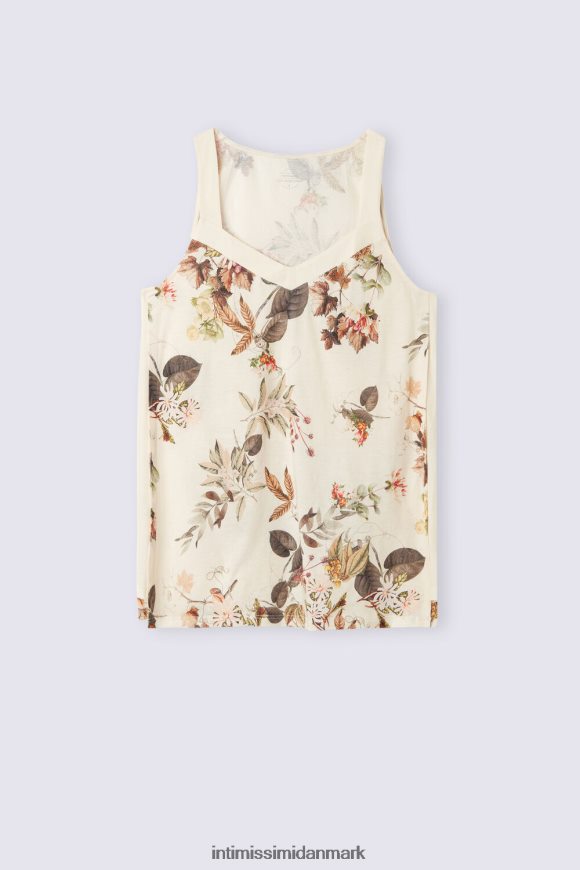 Intimissimi efterårs botanisk ultrafrisk supima bomuldstop Kvinder 999i-st.efterårs botanik beklædning 8DZ4XJ1269