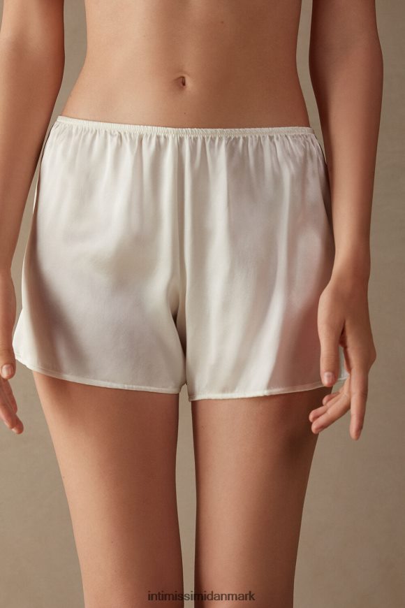 Intimissimi glatte silke-satin shorts Kvinder 2127-pulver hvid beklædning 8DZ4XJ1674