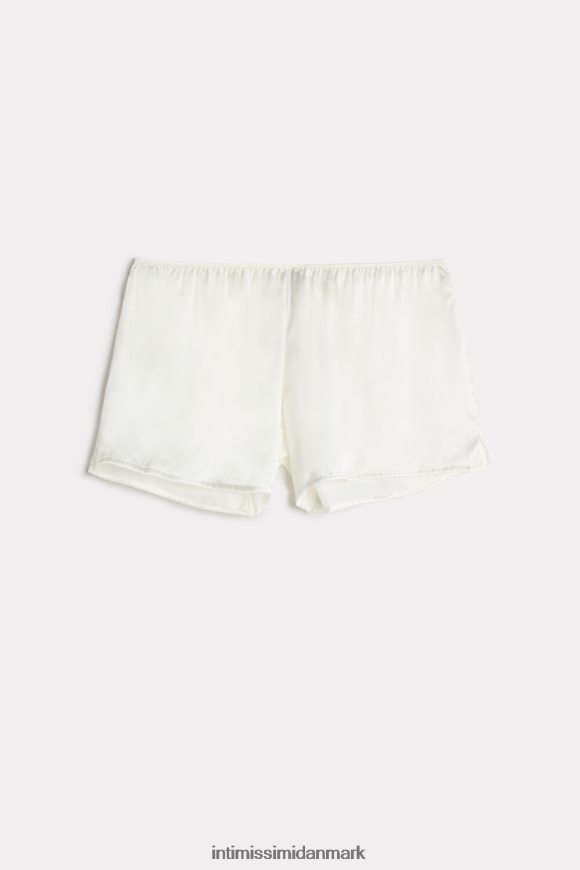 Intimissimi glatte silke-satin shorts Kvinder 2127-pulver hvid beklædning 8DZ4XJ1674