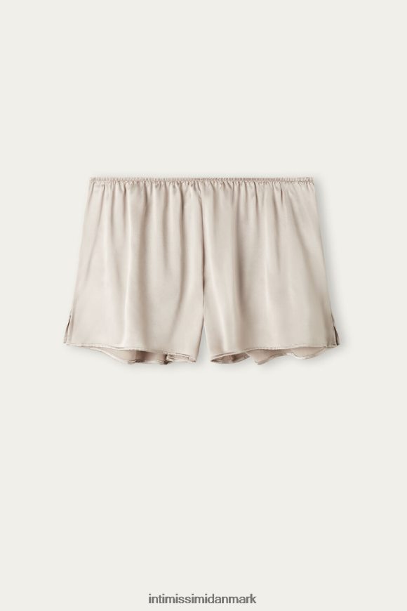 Intimissimi glatte silke-satin shorts Kvinder 651i-pulver beige beklædning 8DZ4XJ1641