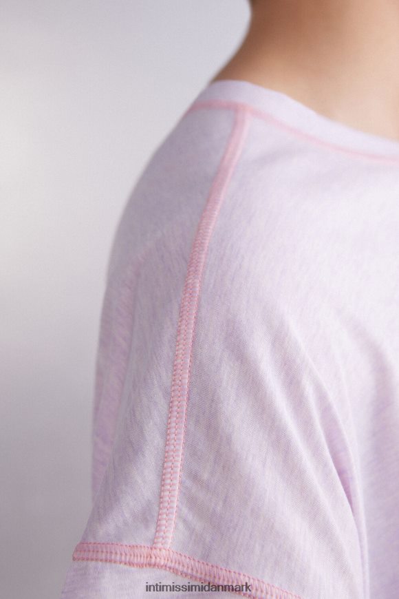 Intimissimi iris og abrikos kortærmet ultrafrisk supima bomuldstop Kvinder 3059-bianco beklædning 8DZ4XJ1517