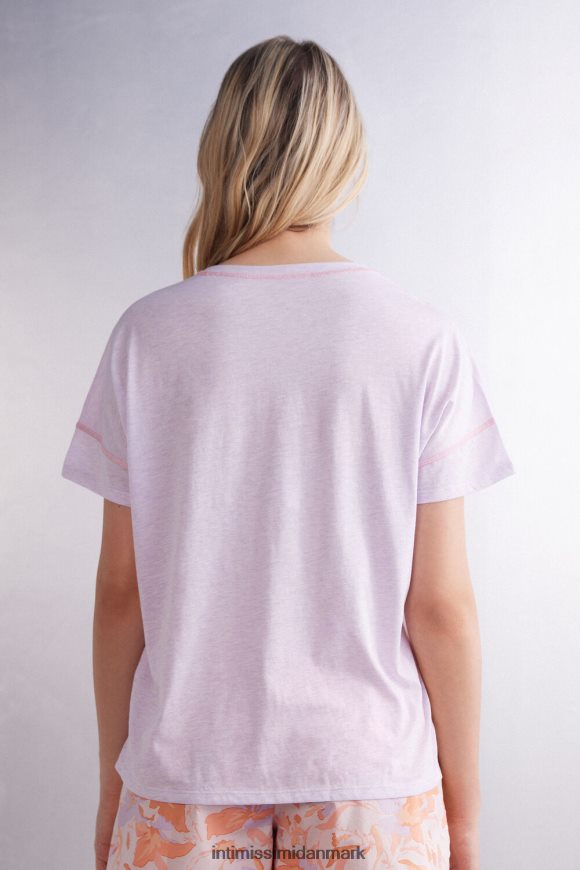 Intimissimi iris og abrikos kortærmet ultrafrisk supima bomuldstop Kvinder 3059-bianco beklædning 8DZ4XJ1517