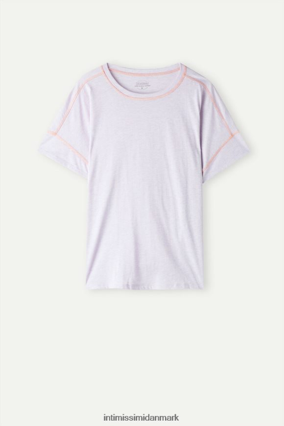 Intimissimi iris og abrikos kortærmet ultrafrisk supima bomuldstop Kvinder 3059-bianco beklædning 8DZ4XJ1517