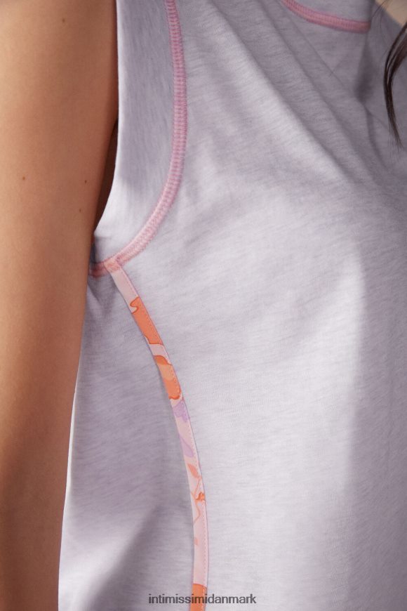 Intimissimi iris og abrikos ultrafrisk supima bomuldsvest top Kvinder 3059-bianco beklædning 8DZ4XJ1516
