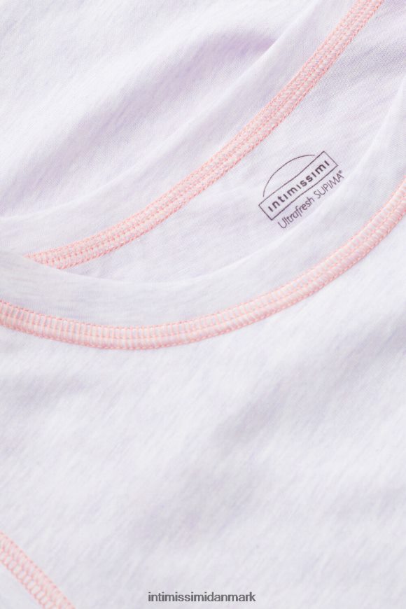 Intimissimi iris og abrikos ultrafrisk supima bomuldsvest top Kvinder 3059-bianco beklædning 8DZ4XJ1516