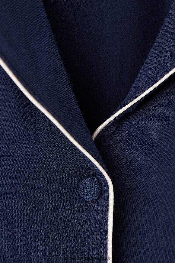 Intimissimi kortærmet modal top med knap ned Kvinder 1467-intens blå beklædning 8DZ4XJ1534