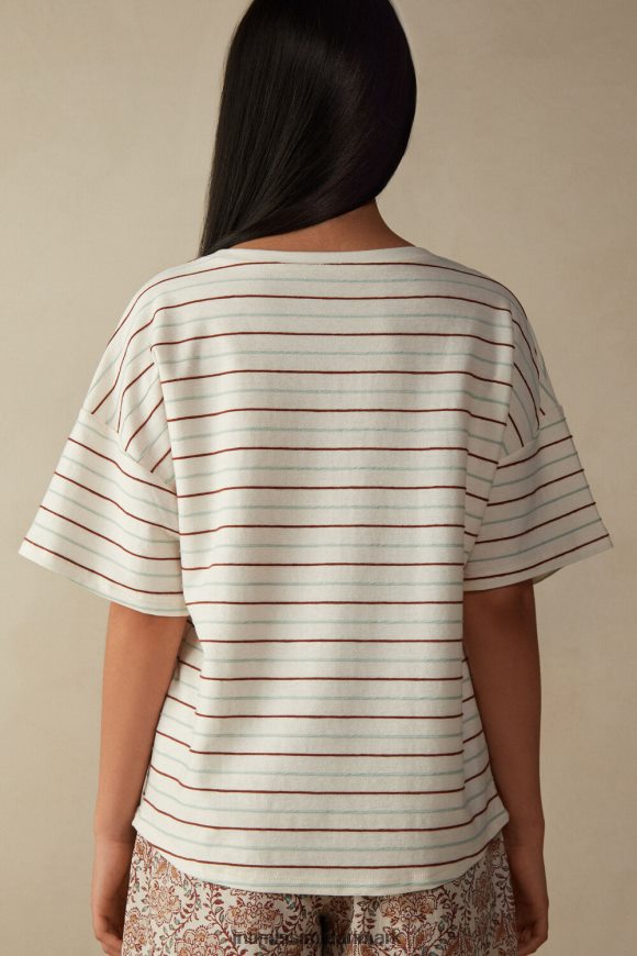 Intimissimi krydderier have kortærmet bomuldstop Kvinder 004j-riga krydderhave beklædning 8DZ4XJ1627