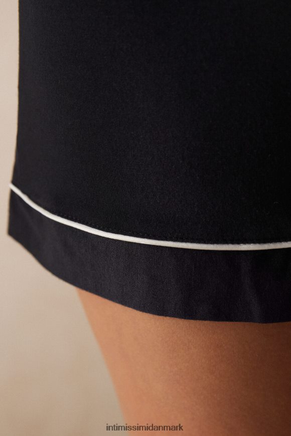 Intimissimi modalshorts med kontraststrimler Kvinder 019-sort beklædning 8DZ4XJ1537
