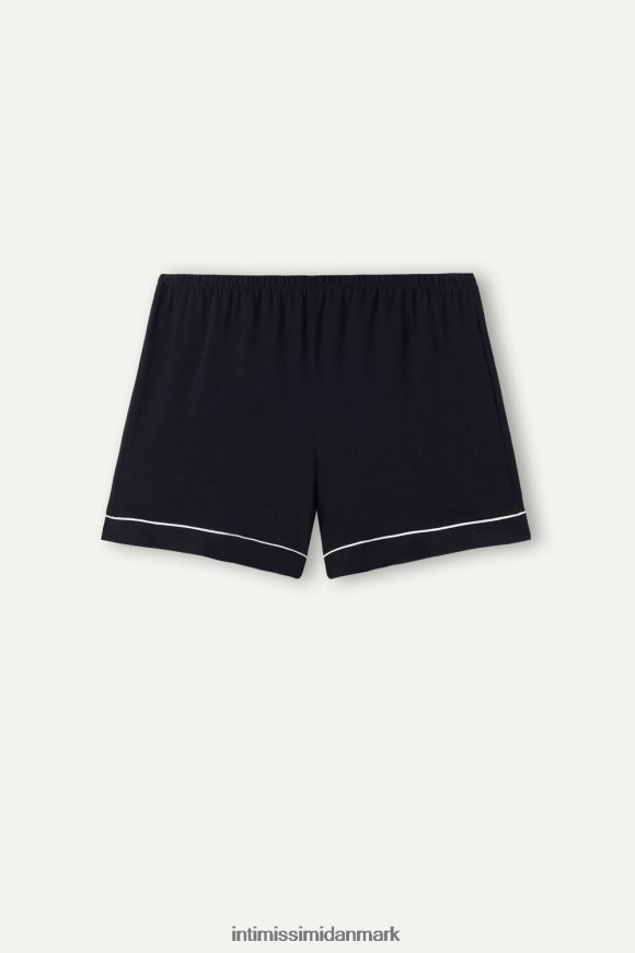 Intimissimi modalshorts med kontraststrimler Kvinder 019-sort beklædning 8DZ4XJ1537