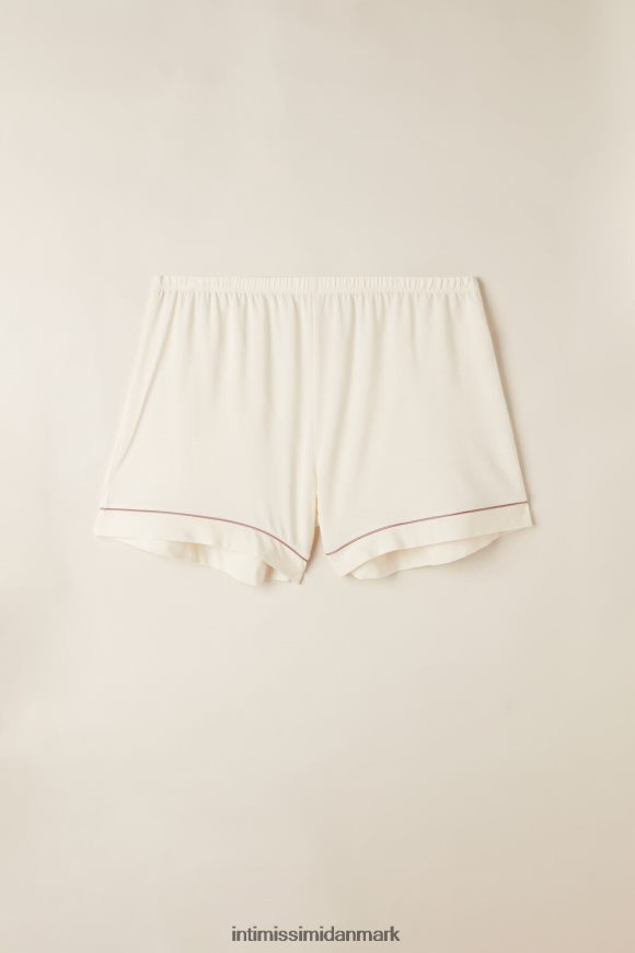 Intimissimi modalshorts med kontraststrimler Kvinder 612i-vanilje elfenben beklædning 8DZ4XJ1526