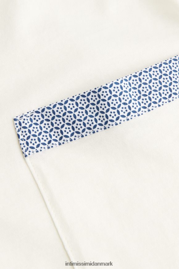 Intimissimi santorini view ultrafrisk supima bomuldsvest top Kvinder 2127-pulver hvid beklædning 8DZ4XJ1509