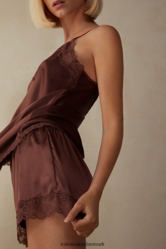Intimissimi silkeshorts Kvinder 002j-muskatnød brun beklædning 8DZ4XJ1631