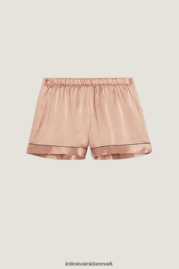 Intimissimi silkeshorts med kontrastkant Kvinder 163i-satin pink beklædning 8DZ4XJ1646