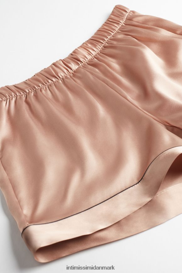 Intimissimi silkeshorts med kontrastkant Kvinder 163i-satin pink beklædning 8DZ4XJ1646