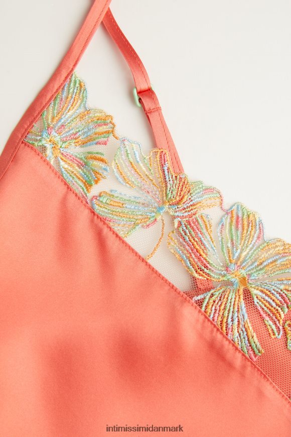 Intimissimi slik farver silke top Kvinder 249j-koralrød beklædning 8DZ4XJ1281