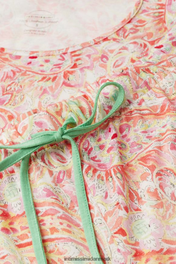 Intimissimi sommerrejse kortærmet ultrafrisk supima bomuldstop Kvinder 240j-sommer cashmere print beklædning 8DZ4XJ1511