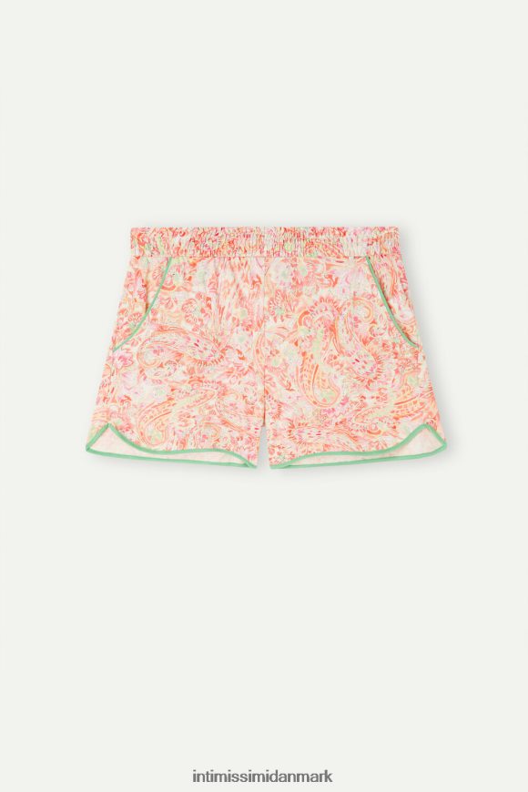 Intimissimi sommerrejse ultrafriske supima bomuldsshorts Kvinder 240j-sommer cashmere print beklædning 8DZ4XJ1513