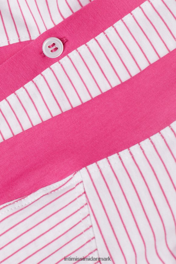 Intimissimi strawberry milkshake kortærmet ultrafrisk supima bomuldsskjorte Kvinder 247j-pink valentine stribe beklædning 8DZ4XJ1539