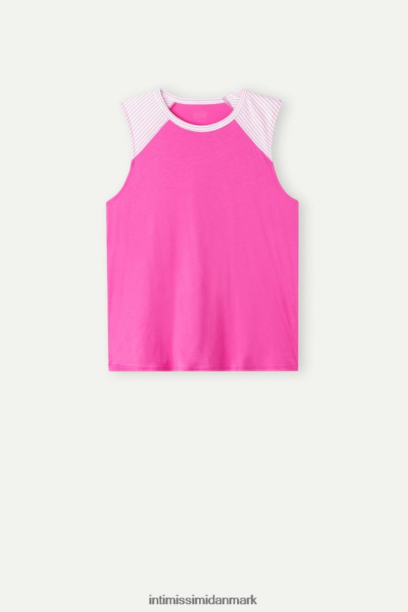 Intimissimi strawberry milkshake ultrafrisk supima bomuldsvest top Kvinder 206j-valentin pink beklædning 8DZ4XJ1540
