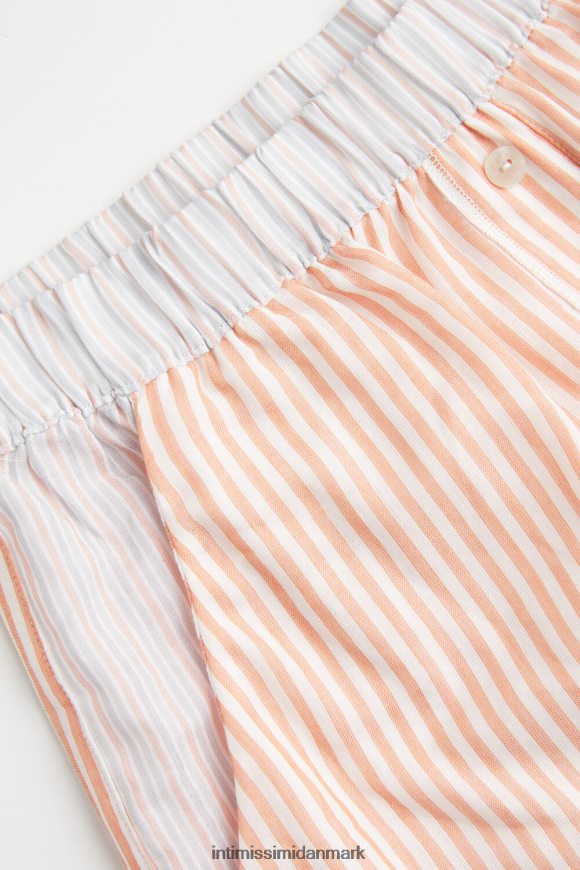 Intimissimi uendelige sommershorts i bomuldslærred Kvinder 350j-ruststriber beklædning 8DZ4XJ1494