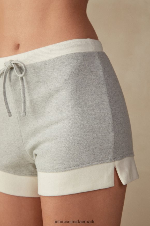 Intimissimi varme kæleshorts Kvinder 153j-grå melange/creme beklædning 8DZ4XJ1602