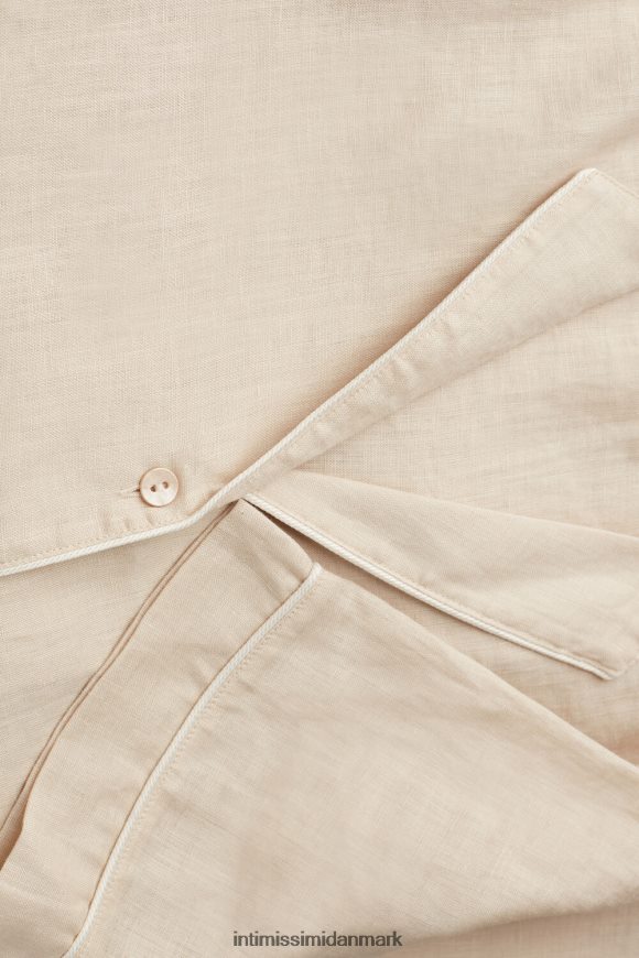 Intimissimi yacht night kortærmet skjorte Kvinder 913i-beige reb beklædning 8DZ4XJ1530