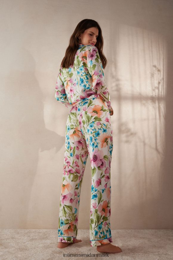 Intimissimi botaniske tekster satinbukser i fuld længde Kvinder 228j-botaniske tekster print beklædning 8DZ4XJ1558