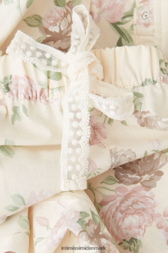 Intimissimi duft af roser i ensfarvet bomuldsbukser i fuld længde Kvinder 205j-duft af roser print beklædning 8DZ4XJ1551