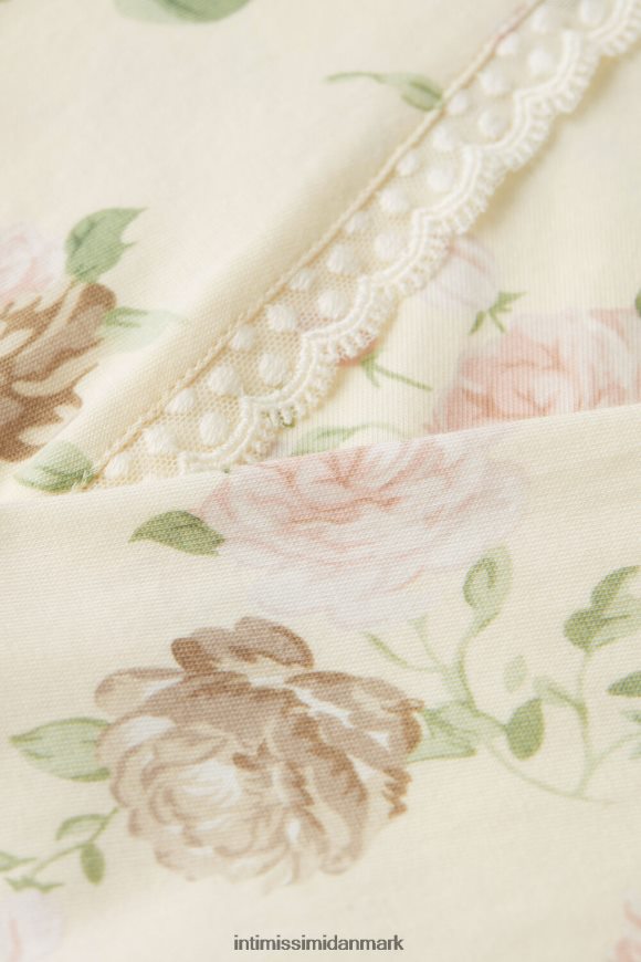 Intimissimi duft af roser langærmet bomuldstop Kvinder 205j-duft af roser print beklædning 8DZ4XJ1549