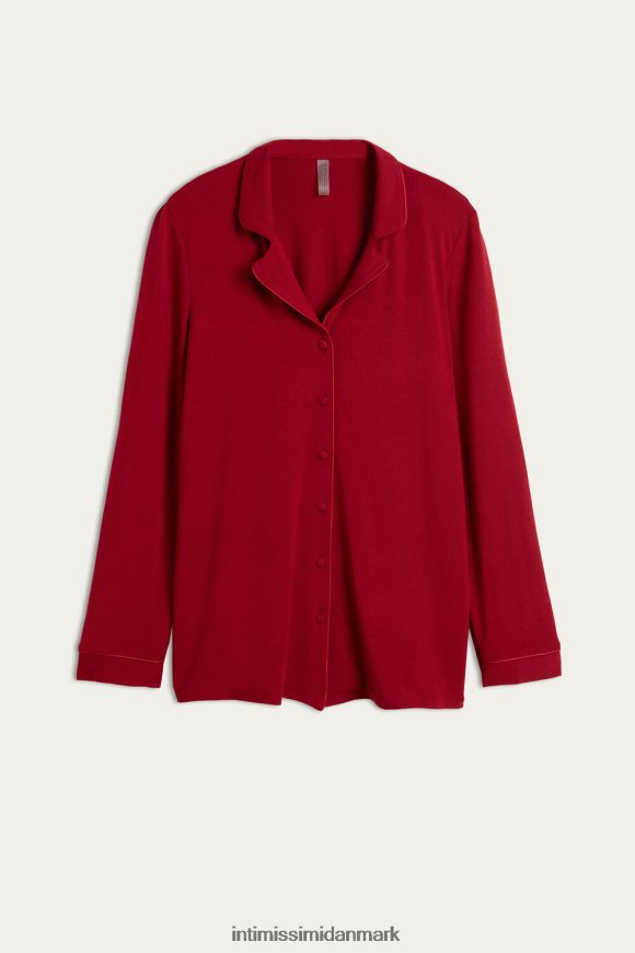 Intimissimi langærmet mikromodal jakke Kvinder 1473-rød beklædning 8DZ4XJ1651