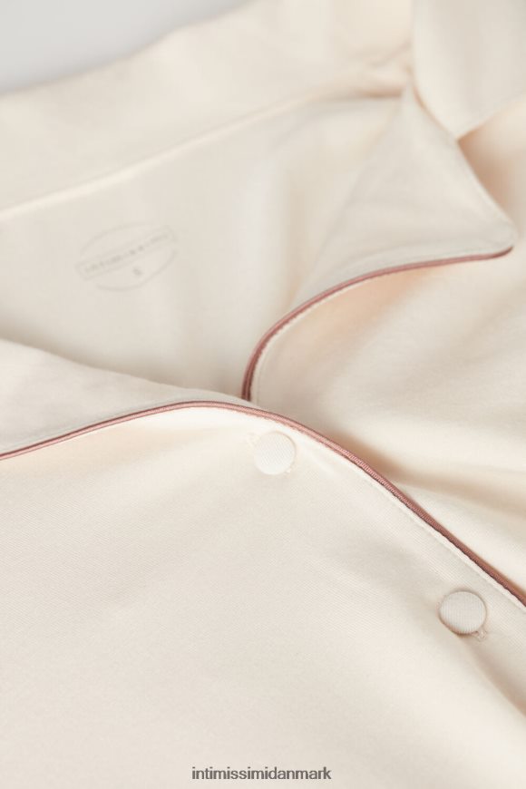 Intimissimi langærmet mikromodal jakke Kvinder 612i-vanilje elfenben beklædning 8DZ4XJ1615