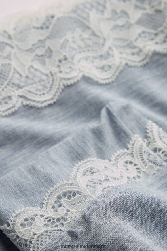 Intimissimi modal og blonde button-down top Kvinder 009j-lyseblå melange beklædning 8DZ4XJ1605