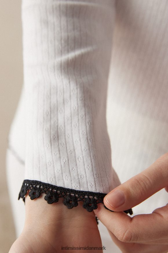 Intimissimi pure joy langærmet bedstefar top Kvinder 2127-pulver hvid beklædning 8DZ4XJ1557