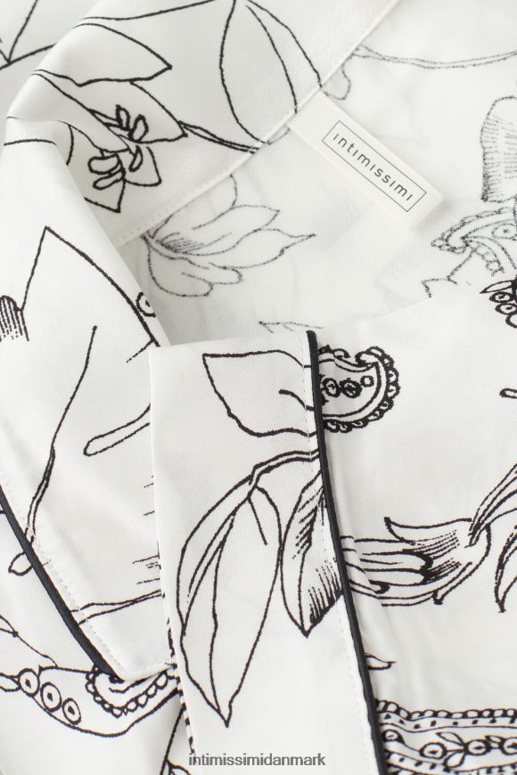 Intimissimi pure joy langærmet satin top Kvinder 223j-ren glædesprint beklædning 8DZ4XJ1546