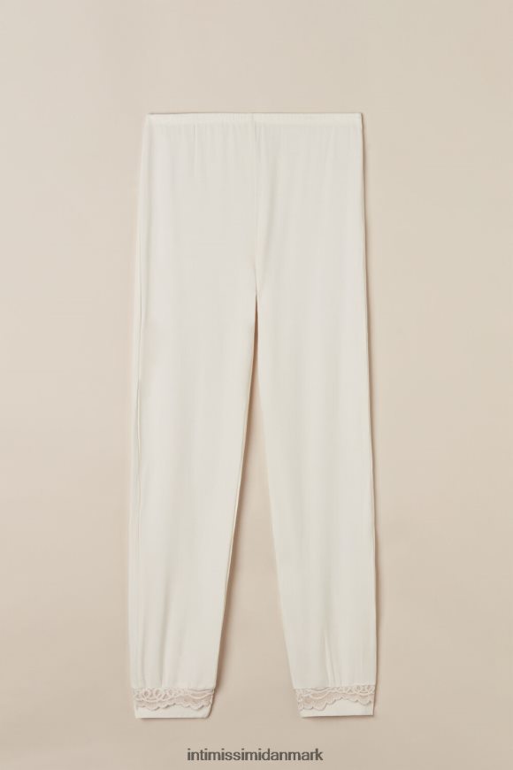 Intimissimi romantisk soveværelse modal med uldmanchetter i fuld længde Kvinder 157j-pulver hvid/antik pink beklædning 8DZ4XJ1591