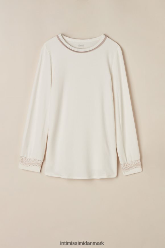 Intimissimi romantisk soveværelse modal med uldtop Kvinder 157j-pulver hvid/antik pink beklædning 8DZ4XJ1590