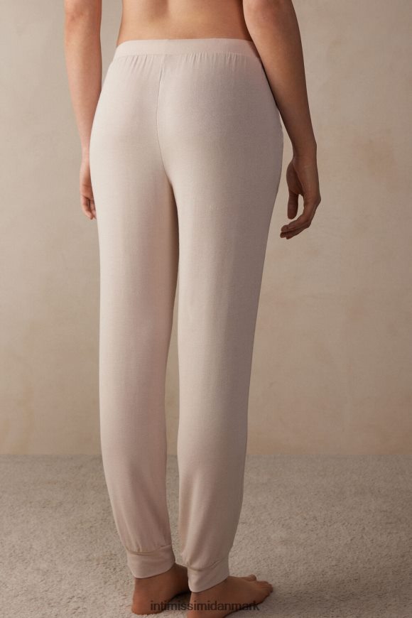Intimissimi simple elegance lange modal joggers Kvinder 227j-silke pink/pudder hvid beklædning 8DZ4XJ1575