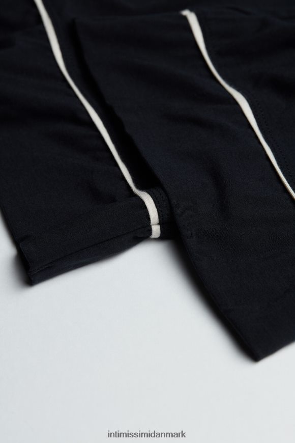 Intimissimi smukke blomster modal bukser i fuld længde Kvinder 9887-sort/elfenben beklædning 8DZ4XJ1657