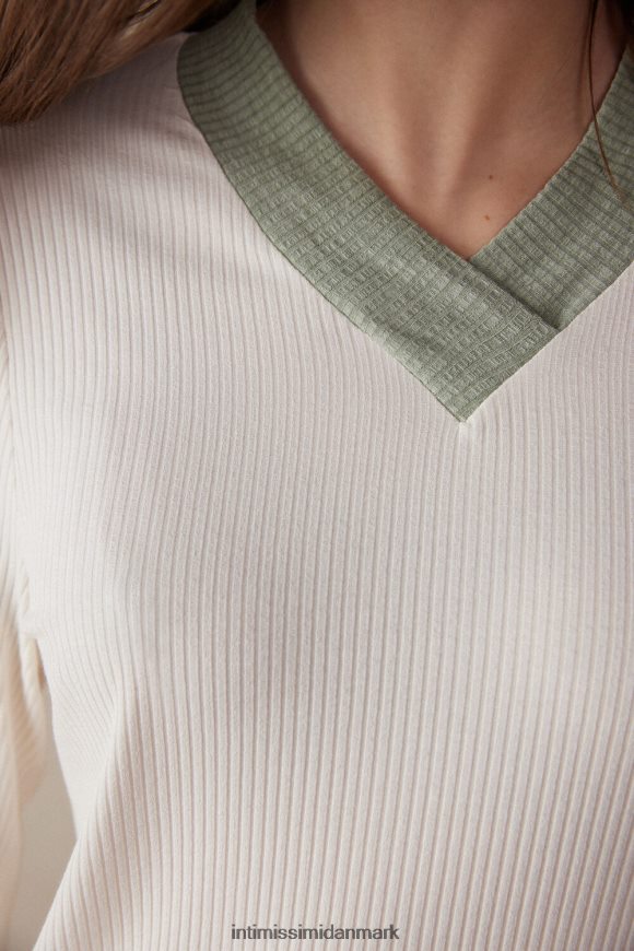 Intimissimi tabt i felter modal top med v-hals Kvinder 612i-vanilje elfenben beklædning 8DZ4XJ1565