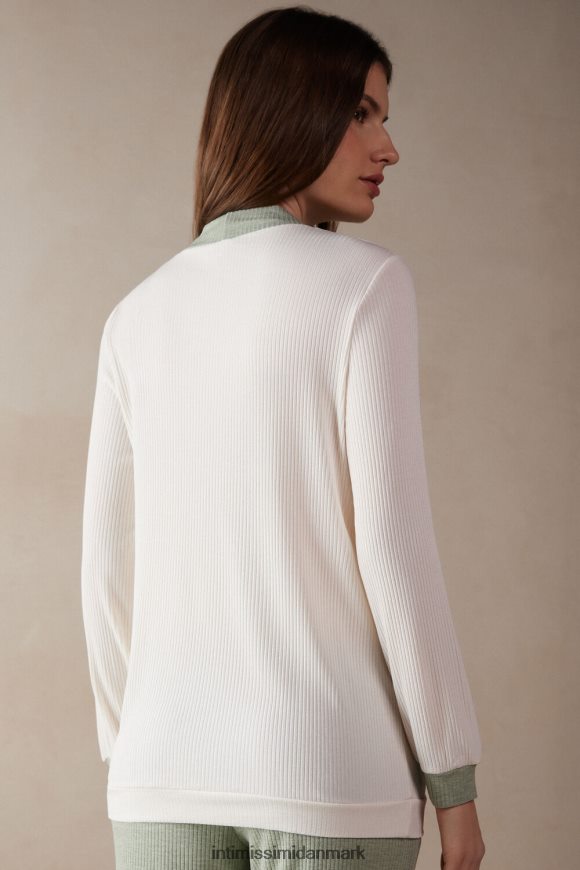 Intimissimi tabt i felter modal top med v-hals Kvinder 612i-vanilje elfenben beklædning 8DZ4XJ1565