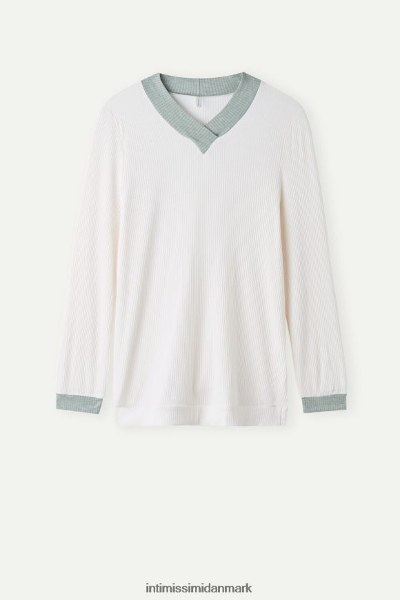 Intimissimi tabt i felter modal top med v-hals Kvinder 612i-vanilje elfenben beklædning 8DZ4XJ1565