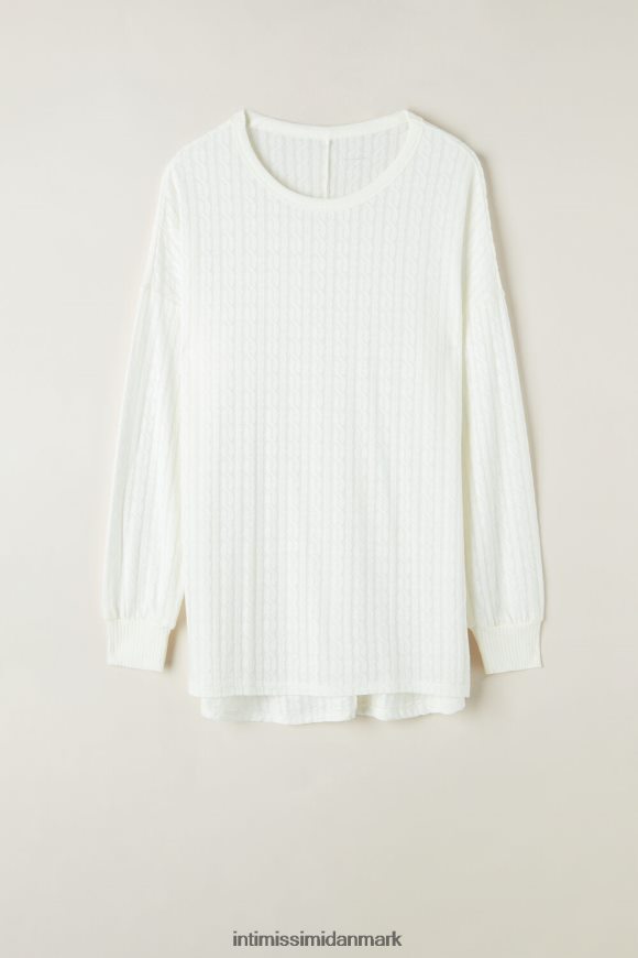 Intimissimi tidløs heritage langærmet trøje Kvinder 2127-pulver hvid beklædning 8DZ4XJ1600
