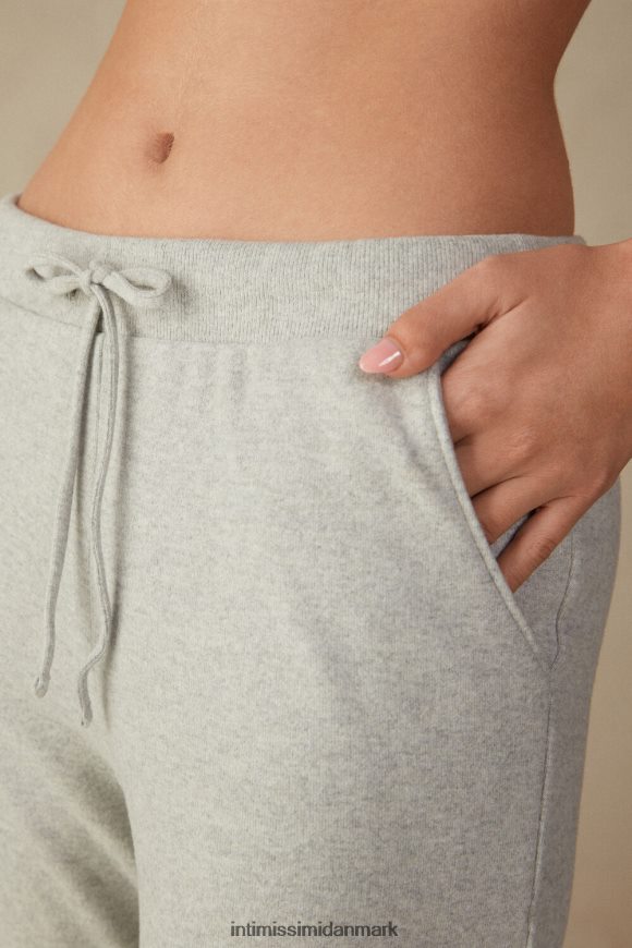 Intimissimi varme cuddles bukser i fuld længde med manchetter ved ankler Kvinder 5349-grå melange beklædning 8DZ4XJ1599