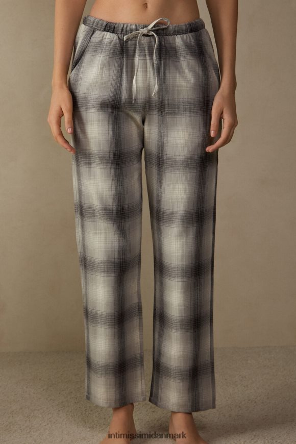 Intimissimi varme nusser børstede ensfarvede bukser Kvinder 149j-grå/creme ternet print beklædning 8DZ4XJ1613