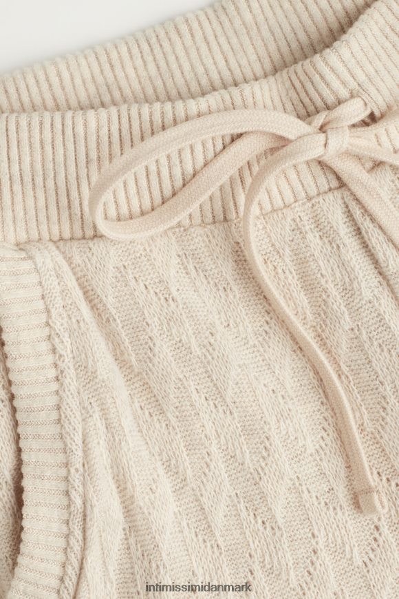 Intimissimi vinterflettede jacquardbukser i fuld længde Kvinder 2106-beige blanding beklædning 8DZ4XJ1611