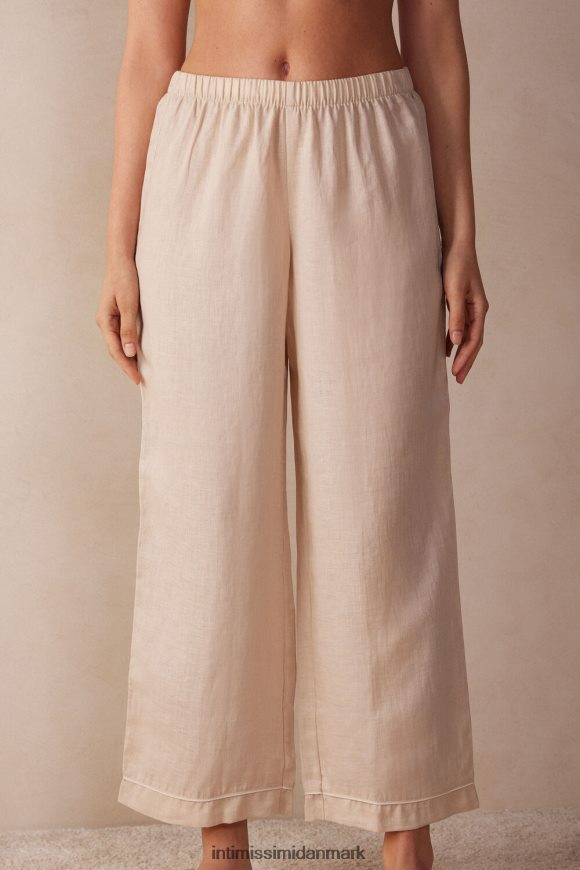Intimissimi yacht natlinned pyjamasunderdele Kvinder 913i-beige reb beklædning 8DZ4XJ1527