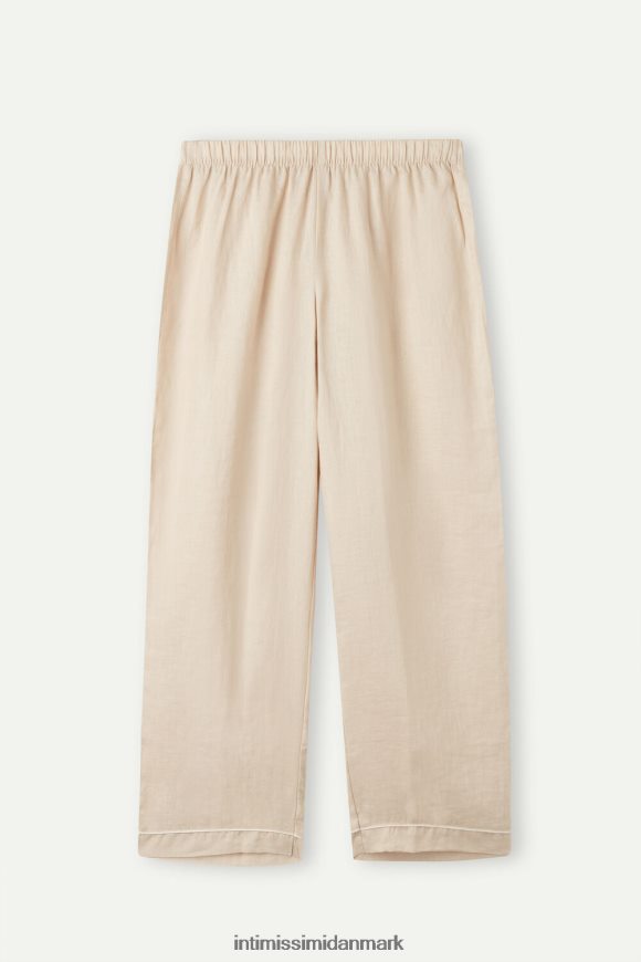 Intimissimi yacht natlinned pyjamasunderdele Kvinder 913i-beige reb beklædning 8DZ4XJ1527