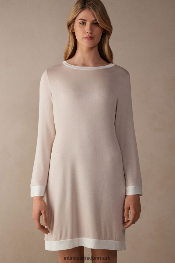Intimissimi enkel elegance natkjole Kvinder 227j-silke pink/pudder hvid beklædning 8DZ4XJ1573