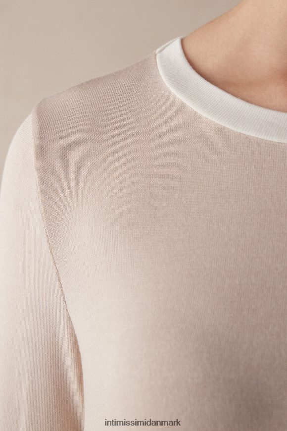 Intimissimi enkel elegance natkjole Kvinder 227j-silke pink/pudder hvid beklædning 8DZ4XJ1573